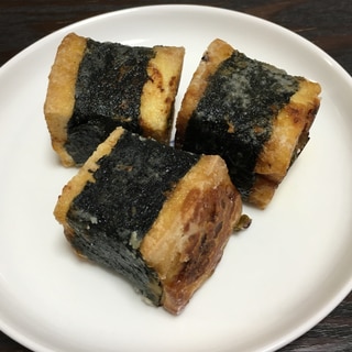 厚揚げのネギ味噌焼き